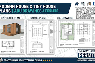 do tiny house modern house plans garage plans adu drawings permit
