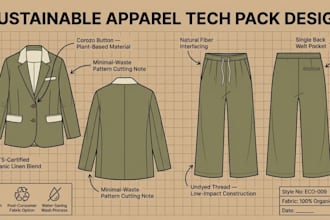 design your fashion tech pack clothing tech pack and fashion flat sketches
