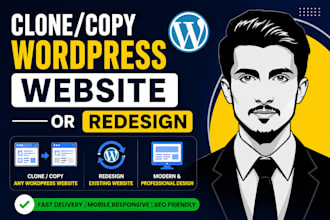 design, redesign or customize wordpress website or landing page cro