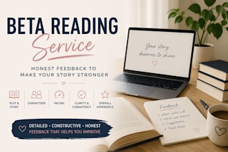 beta reading for your book with honest feedback