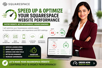 speed up and optimize your squarespace website performance
