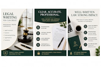 draft, review and proofread legal documents professionally