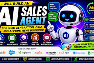 build an ai sales agent for lead generation, CRM, appointment booking