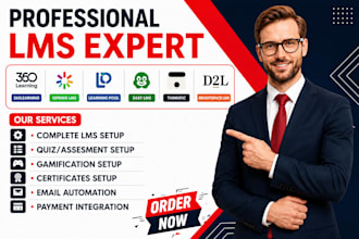 setup 360learning ispring lms learning pool easy lms  thinkific brightspace lms