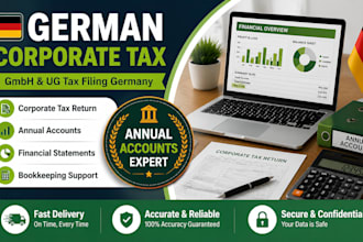 do german corporate tax return for gmbh and ug companies with annual accounts