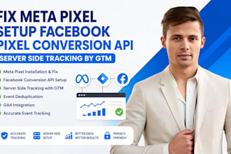 fix meta pixel setup facebook pixel conversion API server side tracking by GTM
