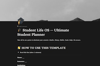 build a custom notion productivity system for your life or business