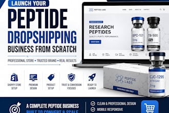 launch your peptide dropshipping business from scratch
