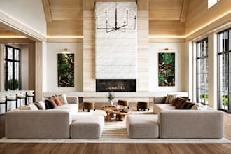 do living room interior design furniture layout 3d visualization