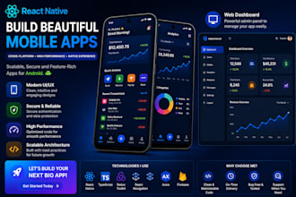 build react native mobile apps for android with modern UI