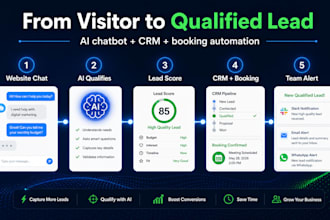 build an ai lead qualifier chatbot for CRM and booking