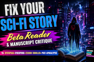 sci fi beta reader ya dystopian cyberpunk techno thriller post apocalyptic novel