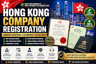 register hong kong company annual renewal and company secretary