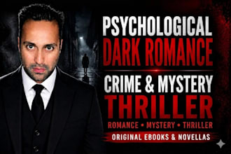 write a gripping psychological thriller, dark romance or mystery novel