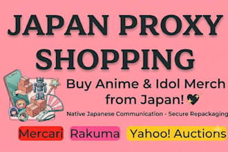 buy anime, manga, and idol goods on japanese flea market apps for you
