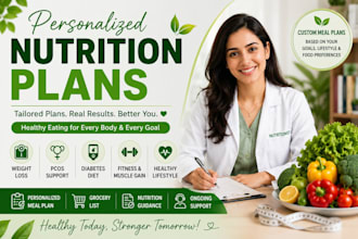 create diet plans for weight loss, pcos, diabetes, and fitness