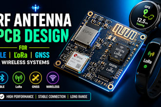 design rf antenna pcb for ble lora gnss and wireless sytem