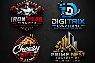 create modern and trendy logo for business