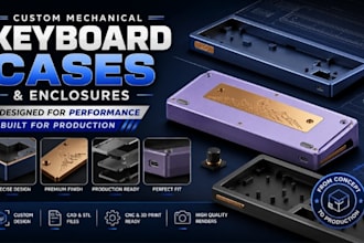 design custom mechanical keyboard case and enclosures for production