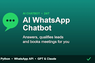 build an ai whatsapp chatbot to answer qualify and book your leads