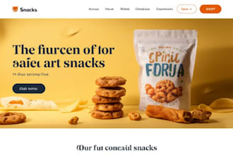 design snacks shopify chocolate ice cream website candy food delivery website
