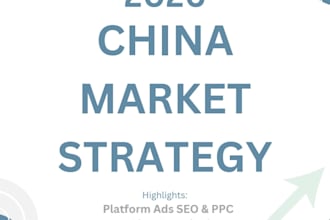 do china market research, ad SEO PPC consultancy, and chinese virtual assistant