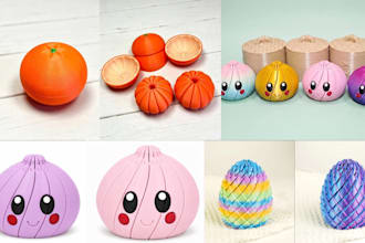 create cute 3d toy child product prototype cad model fidget clicker articulated