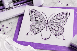 create custom rhinestone svg template for cricut and silhouette