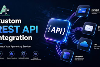 develop and integrate a custom rest API for you