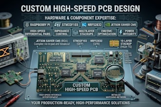 design custom high speed pcb raspberry pi, stm32f103,nrf52832, jetson xavier cm5
