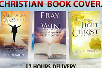 design christian book cover design for devotionals,faith books and amazon kdp