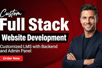 develop a custom lms website with a functional mobile app