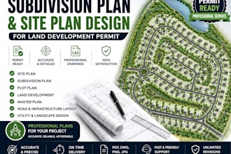 design subdivision plan and site plan for land development permit