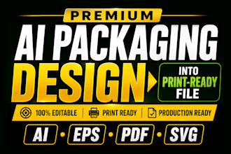 convert ai generated packaging into print ready vector files