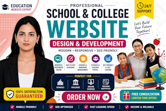 design an online course or training institute website