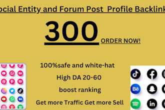 do social entity and forum post profile backlinks