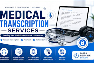 transcribe medical audio accurately and professionally