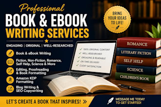 ebook, ghostwrite nonfiction, kindle book, amazon kdp