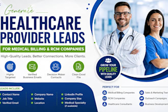generate healthcare provider leads for medical billing and rcm companies