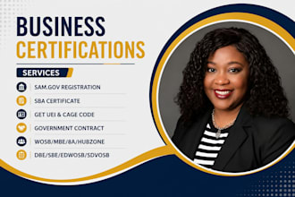 prepare and submit mbe wbe dbe sba 8a wosb sam gov certification