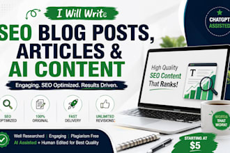 write SEO blog posts and ai content