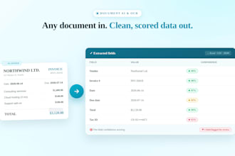 build ai document data extraction for invoices, receipts and pdfs