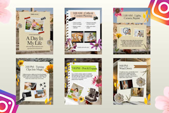 design instagram carousel post, instagram post design