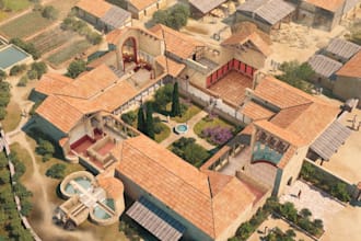 design custom high detail 3d city environments for game