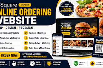 setup square qr code menu ordering pos modifiers and pickup delivery