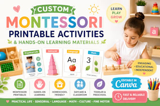 design montessori printable activities and hands on learning materials