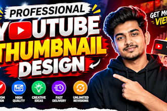 create professional and clickable youtube thumbnails