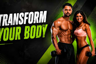 design fitness flyers, posters and social media ads