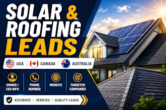 build targeted solar and roofing prospect lists