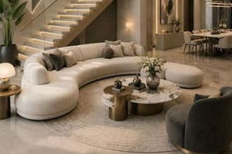 do interior design, 3d rendering, floor plan, home and office design 3d